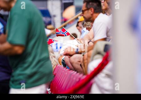 Båstad, ATP 250, Schweden, 07 17 2024, Casper Ruud gegen Thiago Monteiro. Thiago Monteiro Stockfoto