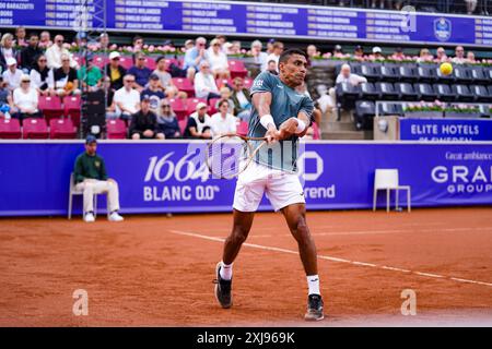 Båstad, ATP 250, Schweden, 07 17 2024, Casper Ruud gegen Thiago Monteiro. Thiago Monteiro Stockfoto