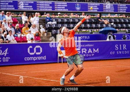 Båstad, ATP 250, Schweden, 07 17 2024, Casper Ruud gegen Thiago Monteiro. Casper Ruud Stockfoto