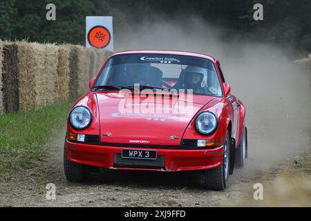 Benjamin Smith, Porsche 911 RS, Forest Rally Stage, Geburtsstunde der Stage Rallyespiel, schnelle und robuste Autos waren die Voraussetzung für Veranstaltungen von den 1970er Jahren bis e Stockfoto