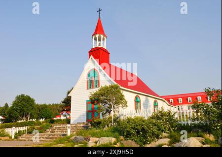 Kapelle von Tadoussac am Saint Lawrence River, Region Cote-Nord, Provinz Quebec, Kanada, Nordamerika Copyright: GOUPIxCHRISTIAN 1382-614 Stockfoto