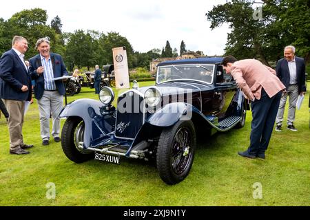 1933 Alfa Romeo 8C 2300 von Castagna beim Yorkshire Elegance Oldtimer-Event in Grantley Hall in der Nähe von Ripon North Yorkshire UK Stockfoto