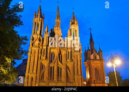 Anne-Kirche, UNESCO-Weltkulturerbe, Vilnius, Litauen, Europa Copyright: GOUPIxCHRISTIAN 1382-36 Stockfoto