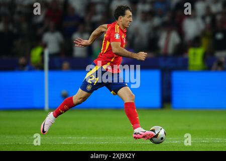 Berlin, Deutschland. Juli 2024. Mikel Oyarzabal aus Spanien spielte im Finale der UEFA Euro 2024 zwischen Spanien und England am 14. Juli 2024 im Olympiastadion in Berlin. (Foto: Bagu Blanco/PRESSINPHOTO) Credit: PRESSINPHOTO SPORTS AGENCY/Alamy Live News Stockfoto