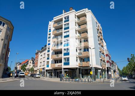 Europa, Luxemburg, Esch-sur-Alzette, Wohnturm in der Rue Victor Hugo (Gebäude Victor Hugo) Stockfoto