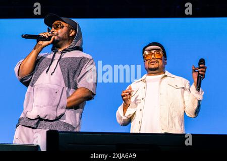 Mailand, Italien. Juli 2024. Alternative Hip-Hop-Gruppe Black Eyed Peas treten am 16. Juni 2024 live auf der Fiera Milano Live in Rho, Mailand, Italien auf (Foto: Maria Laura Arturi/NurPhoto) Credit: NurPhoto SRL/Alamy Live News Stockfoto