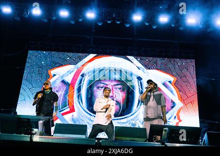 Mailand, Italien. Juli 2024. Alternative Hip-Hop-Gruppe Black Eyed Peas treten am 16. Juni 2024 live auf der Fiera Milano Live in Rho, Mailand, Italien auf (Foto: Maria Laura Arturi/NurPhoto) Credit: NurPhoto SRL/Alamy Live News Stockfoto