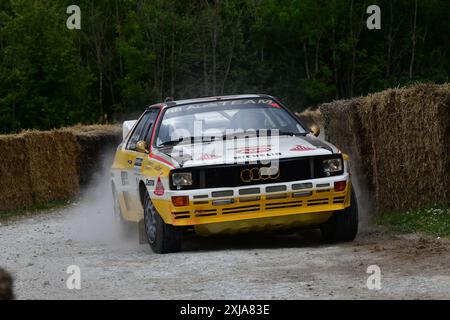 Sjoerd van der Putten, Audi Sport Quattro A2, Legends of Group B, eine Auswahl an legendären Fahrzeugen, die die ungeheuerlichen Extreme der Fahrzeugentwicklung demonstrieren Stockfoto