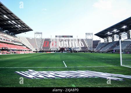 Washington, Usa. Juli 2024. District of Columbia, USA, 16. Juli 2024: Audi Field vor der internationalen Freundschaft zwischen den USA und Costa Rica im Audi Field in Washington, DC, USA (NUR REDAKTIONELLE VERWENDUNG). (Rebekah Wynkoop/SPP) Credit: SPP Sport Press Photo. /Alamy Live News Stockfoto