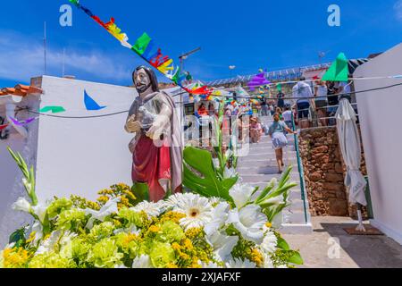 Berlenga Island, Portugal: 22. Juni 2024: Festival zu Ehren des heiligen Johannes des Täufers auf der Insel Berlenga, Peniche. Portugal Stockfoto