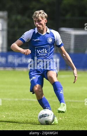 Gent, Belgien. Juli 2024. Jong Gent's Oleksandr Soroka ein Spiel zwischen Jong Gent (KAA Gent's U23) und Jong Kortrijk (KV Kortrijk's U23) in der Chillax Arena in Oostakker, Gent, Mittwoch, 17. Juli 2024. BELGA FOTO FREDERIC SIERAKOWSKI Credit: Belga News Agency/Alamy Live News Stockfoto