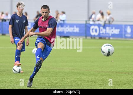 Gent, Belgien. Juli 2024. Jong Gent's Ruslan Vydysh ein Spiel zwischen Jong Gent (KAA Gent's U23) und Jong Kortrijk (KV Kortrijk's U23) in der Chillax Arena in Oostakker, Gent, Mittwoch, 17. Juli 2024. BELGA FOTO FREDERIC SIERAKOWSKI Credit: Belga News Agency/Alamy Live News Stockfoto