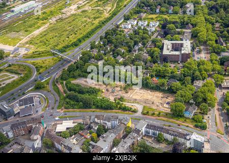 Luftbild, Baustelle B-Plan 1194 Dellviertel, geplante neue Feuerwache und Rettungswache an der Mercatorstraße, Polizeipräsidium Duisburg Gebäude, Neubau Wohngebiet Brockhoffstraße, Dellviertel, Duisburg, Ruhrgebiet, Nordrhein-Westfalen, Deutschland ACHTUNGxMINDESTHONORARx60xEURO *** Luftansicht, Baustelle B Plan 1194 Dellviertel, geplante neue Feuerwehr- und Rettungsstation an der Mercatorstraße, Duisburger Polizeipräsidium, neues Wohngebiet Brockhoffstraße, Dellviertel, Duisburg, Ruhrgebiet, Nordrhein-Westfalen, Deutschland ACHTUNGxMINDESTHONORARx60xEURO Stockfoto