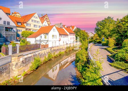 Altstadt von Bietigheim Bissingen, Deutsche Stockfoto