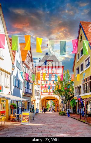 Altstadt von Bietigheim Bissingen, Deutsche Stockfoto