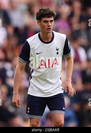 Tottenham Hotspur's Archie Gray während des Freundschaftsspiels vor der Saison im Tynecastle Park, Edinburgh. Bilddatum: Mittwoch, 17. Juli 2024. Stockfoto