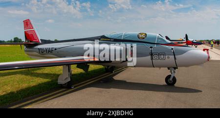 G-2 Galeb (Möwe) auf der CIAV Air Show 2024 in Varazdin, Kroatien Stockfoto