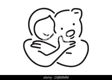 Glückliche Vektorkunst zum Freundschaftstag Stock Vektor