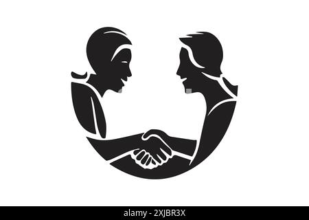 Glückliche Vektorkunst zum Freundschaftstag Stock Vektor