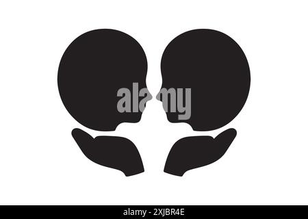 Glückliche Vektorkunst zum Freundschaftstag Stock Vektor