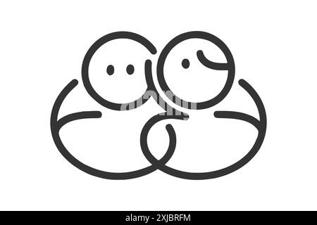 Glückliche Vektorkunst zum Freundschaftstag Stock Vektor