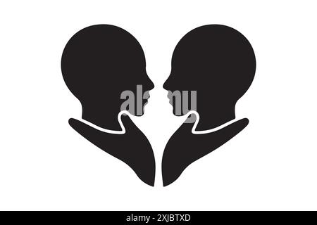 Glückliche Vektorkunst zum Freundschaftstag Stock Vektor