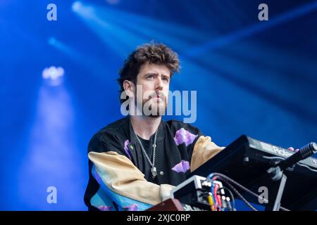 London, Großbritannien. Mittwoch, 17. Juli. Der Musiker Danalogue (Dan Leavers) tritt bei der Summer Series im Somerset House auf. Quelle: Katie Collins/EMPICS/Alamy Live News Stockfoto