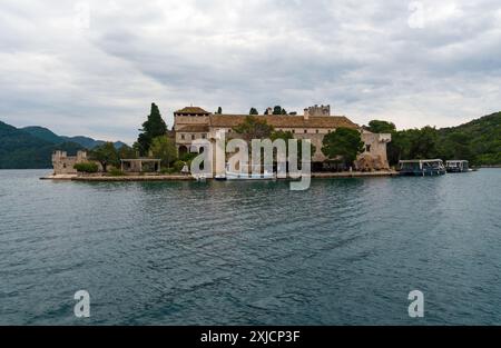 benediktinerkloster St. Mary auf der Insel Mljet - Kroatien Stockfoto