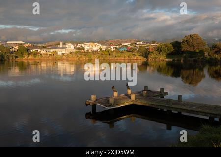 Waimanu Lagune in der Nähe der Waikanae River Mündung in Kapiti, Neuseeland Stockfoto