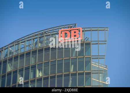 Bahntower, Potsdamer Platz, Tiergarten, Mitte, Berlin, Deutschland Stockfoto