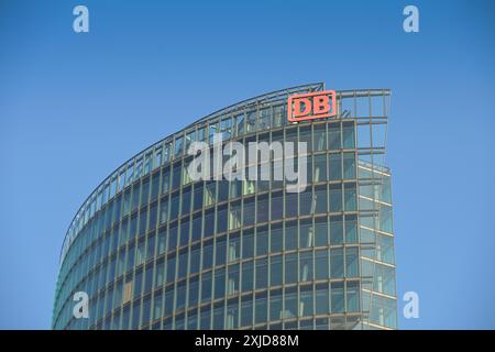 Bahntower, Potsdamer Platz, Tiergarten, Mitte, Berlin, Deutschland Stockfoto