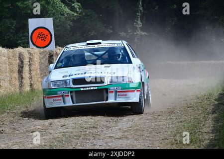 Steve Rockingham, Skoda Octavia WRC, Dawn of Modern Rallying, ab Ende der 1980er Jahre entwickelten sich die Fahrzeuge der Gruppe A zu einer bedeutenden Entwicklung Stockfoto