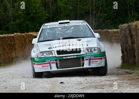 Steve Rockingham, Skoda Octavia WRC, Dawn of Modern Rallying, ab Ende der 1980er Jahre entwickelten sich die Fahrzeuge der Gruppe A zu einer bedeutenden Entwicklung Stockfoto