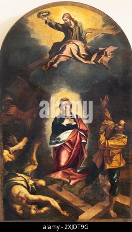 PERUGIA, ITALIEN - 16. MAI 2024: Gemälde des Heiligen Martyriums von Katharina von Alexandria in der Kirche Chiesa di San Agostino Stockfoto