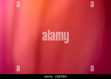 Rotes, verschwommenes, welliges Hintergrundbanner mit weichem Verlauf und Schatten, abstrakter Vorhang. Hintergrund Stockfoto