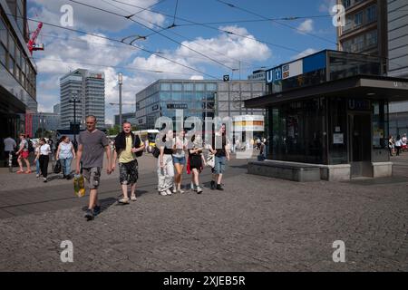 Alexanderplatz, Ost-Berlin, Deutschland Stockfoto