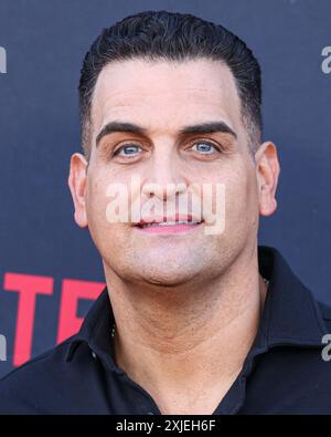 LOS ANGELES, KALIFORNIEN, USA – 17. JULI: Bret Ernst kommt am 17. JULI 2024 bei der Los Angeles Special Screening von Netflix's „Cobra Kai“ Staffel 6 – Teil 1 im Autry Museum of the American West im Griffith Park in Los Angeles, Kalifornien, USA. (Foto: Xavier Collin/Image Press Agency) Stockfoto