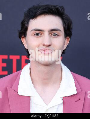 LOS ANGELES, KALIFORNIEN, USA – 17. JULI: Gianni DeCenzo kommt am 17. JULI 2024 bei der Los Angeles Special Screening von Netflix's „Cobra Kai“ Staffel 6 – Teil 1 im Autry Museum of the American West im Griffith Park in Los Angeles, Kalifornien, USA. (Foto: Xavier Collin/Image Press Agency) Stockfoto