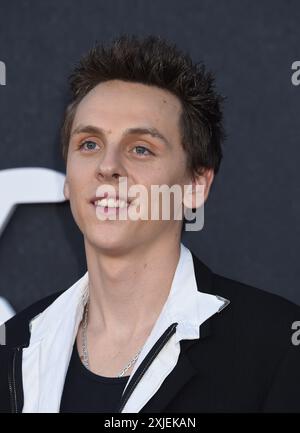Los Angeles, USA. Juli 2024. Jacob Bertrand kommt zu der “Cobra Kai” Staffel 6 Teil 1 Special Screening Event, die am 17. Juli 2024 im Autry Museum in Los Angeles, KALIFORNIEN, stattfand. © Janet Gough/AFF-USA. COM Credit: AFF/Alamy Live News Stockfoto