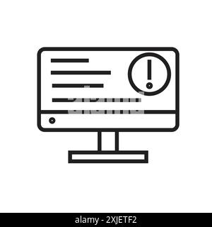 Offizielle Informationen Online-Icon einfache flache Vektorsymbol Umriss Kollektion Set Logo Stock Vektor