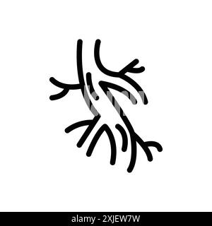 Human Artery Icon Design von Ayaan einfache flache Vektor Symbol Outline Kollektion Set Logo Stock Vektor