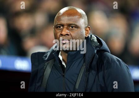 Aktenfoto vom 01/23 von Patrick Vieira, der seine Rolle als Straßburger Manager nach nur einer Saison verlassen hat. Ausgabedatum: Donnerstag, 18. Juli 2024. Stockfoto