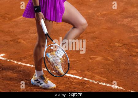 15. Juli 2024, Palermo, Italien: Irina-Camelia Begu während des WTA-Spiels gegen Marina Bassols Ribera bei den Palermo Ladies Open. (Kreditbild: © Antonio Melita/Pacific Press via ZUMA Press Wire) NUR REDAKTIONELLE VERWENDUNG! Nicht für kommerzielle ZWECKE! Stockfoto