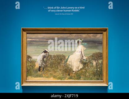 Sir John Lavery Painting in der Kunstausstellung, Royal Scottish Academy, National Galleries of Scotland, Edinburgh, Großbritannien Stockfoto