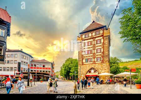 Altstadt Esslingen, Neckar, Deutschland Stockfoto