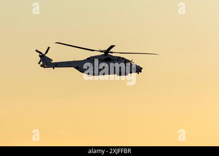 Navy Helikopter, Wustrow, Fischland, Mecklenburg-Vorpommern, Deutschland Stockfoto