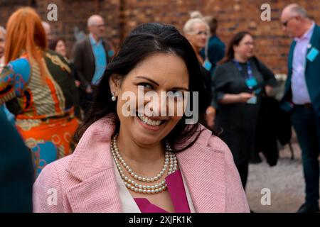 Ehemaliger Innenminister Priti Patel Abgeordneter Stockfoto