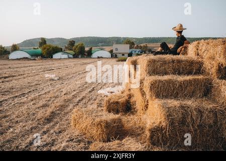 Das Dorf Ouazzane in Marokko Stockfoto