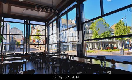 Limburg Gegend Wilelmina Turm Innenaufnahme des Restaurants Stockfoto