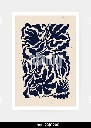 Abstrakte Vektorgrafik mit Blumenmuster Stock Vektor